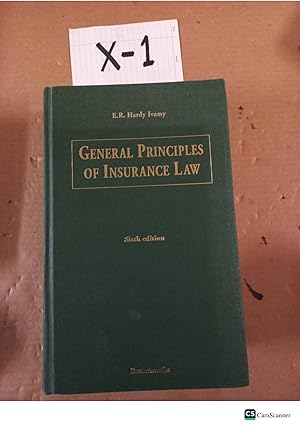 General Principles Of Insurance Law 6th Ed By E R Ivamy