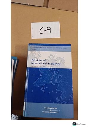 Principles Of International Insolvency 2nd Ed Vol 1 By Philip R Wood