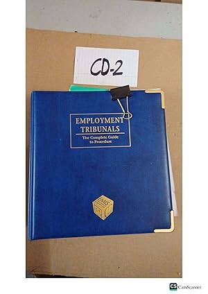 Employment Tribunals The Complete Guide To Procedure 3rd Ed Looseleaf Vol By...