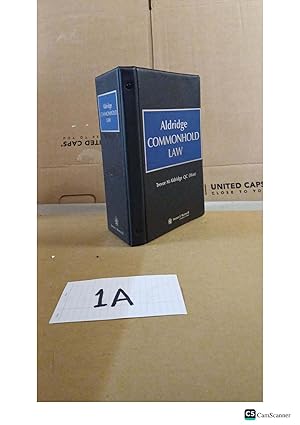 Commonhold Law Looseleaf Vol By Trevor M Aldridge