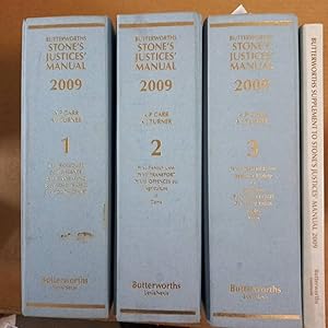 Butterworths Stone's Justices Manual 2009 Full set of 3 volumes with Supplement