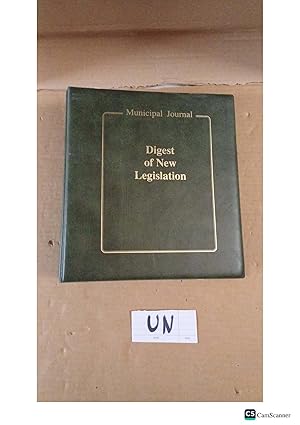 Digest Of New Legislation Looseleaf Municipal Journal