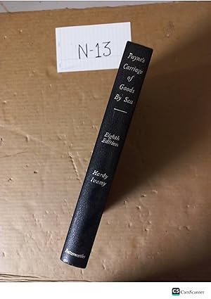 Payne's Carriage Of Goods By Sea 8th Ed By Hardy Ivamy