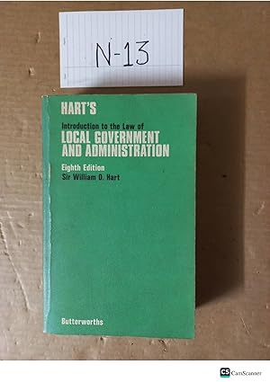 Introduction To The Law Of Local Government And Administration 8th Ed By William...