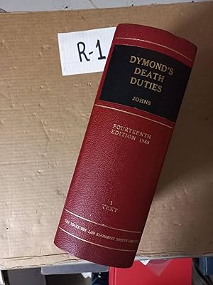 Dymond's Death Duties 14th Ed By Johns