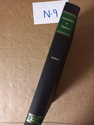 Interpretation Of Contracts By Lewison