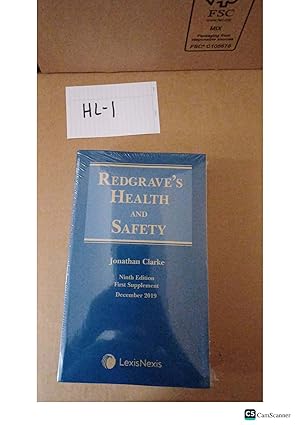 Redgrave's Health And Safety 9th Ed Supplement 2019 By Jonathan Clarke