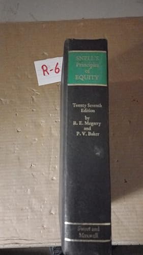 Snell's Principles Of Equity 27th Ed By Megarry And Baker