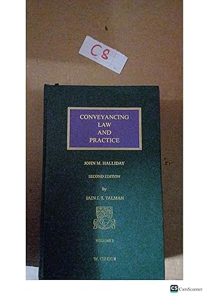 Conveyancing Law And Practice 2nd Ed By Halliday And Talman