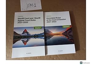 Greens Annotated Rules Of The Court Of The Session 2021-22 Vol 1, 2