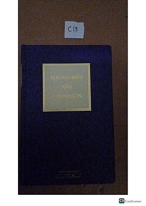 Boundaries And Easements 4th Ed By Colin Sara
