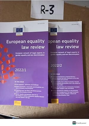European Equality Law Review 2022 Part 1 And 2