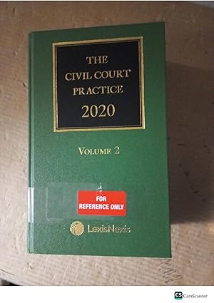 The Civil Court Practice 2020 Vol 2 Green Book 7l