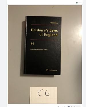 Fifth Edition Halsbury's Laws of England 84 Police and Investigatery Powers