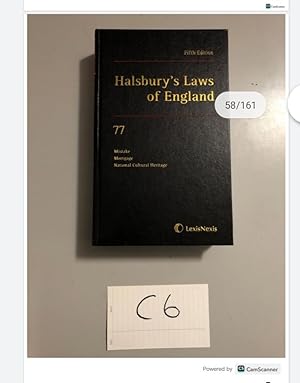 Fifth Edition Halsbury's Laws of England 77 Mistake Mortgage National Cultural...