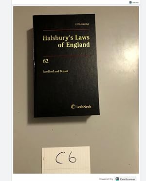 Fifth Edition Halsbury's Laws of England 62 Landlord and Tenant