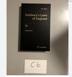 Fifth Edition Halsbury's Laws of England 25 Criminal Law