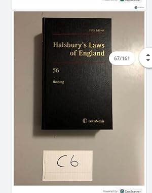 Fifth Edition Halsbury's Laws of England 56 Housing