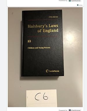 Fifth Edition Halsbury's Laws of England 10 Children and Young Persons
