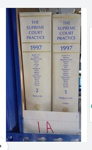 THE SUPREME COURT PRACTICE1997Scott V.-C., Adams, Bassett Cross Full Set of...