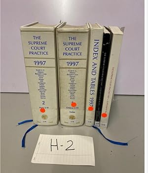 THE SUPREME COURT PRACTICE 1997 Scott V-C, Adams Full set of 2 volumes with...