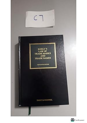 Kerly's Law of Trade Marks and Trade Names 15th ed (Hardback)