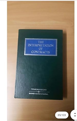 The Interpretation of Contracts 3rd ed by Kim Lewison