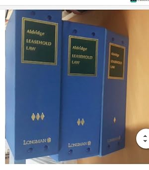 Aldridge LEASEHOLD LAW looseleaf full set of 3 volumes