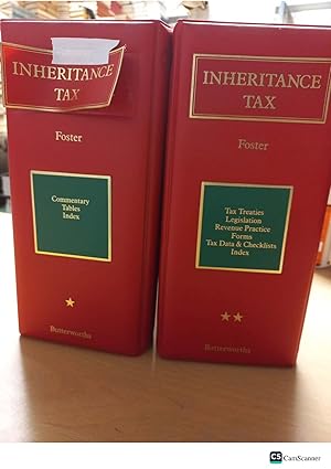 Inheritance Tax by Foster looseleaf full set of 2 volumes