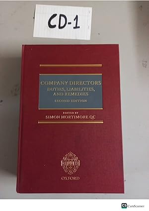 Company Directors Duties, Liabilities And Remedies 2nd Ed By Mortimore