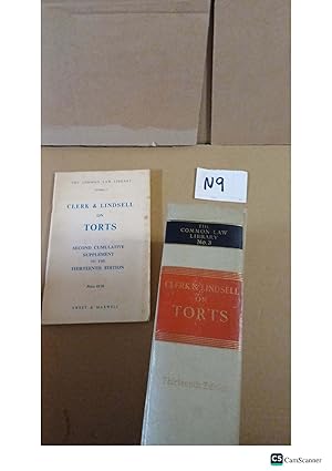 Clerk And Lindsell On Torts 13th Ed With 2nd Cumulative Supplement