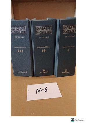 Emmet On Title 19th Ed by Farrand Full Set Of 3 vols