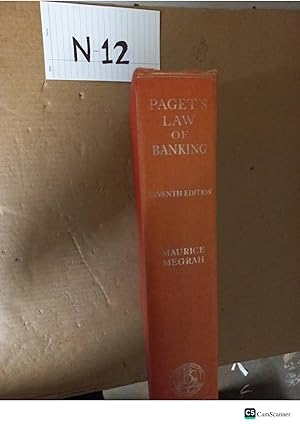 Paget's Law Of Banking 7th Ed By Megrah