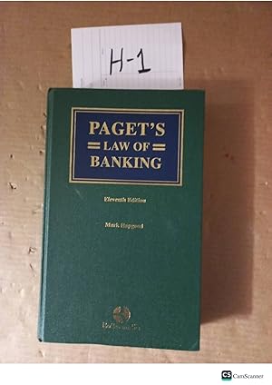 Paget's Law Of Banking 11th Ed By Mark Hapgood