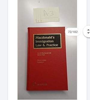 MacDonald's Immigration Law and Practice 9th Ed by Ronan Toal And Ian MacDonald
