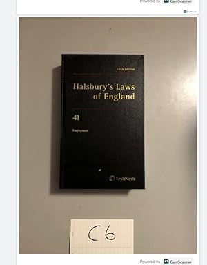 Fifth Edition Halsbury's Laws of England 41 Employment