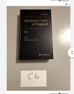 Fifth Edition Halsbury's Laws of England 52 Forestry Gifts Health and Safety...