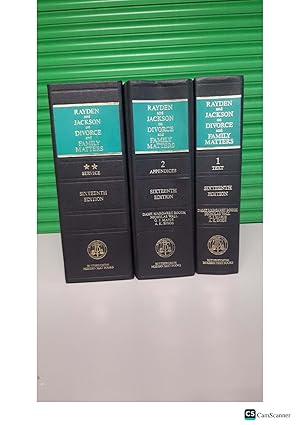 Rayden and Jackson on Divorce and Family Matters looseleaf full set of 3 volumes...