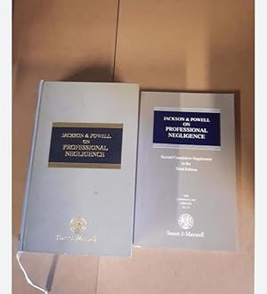 Jackson and Powell on Professional Negligence third edition with a supplement