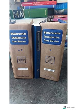 Butterworths Immigration Law Service Volumes 1 & 2 Cotran Onslow Cole Scannall...