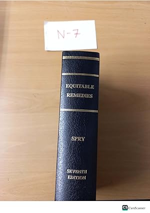 Equitable Remedies 7th edition by Spry