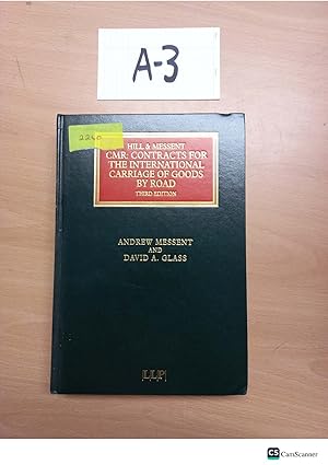 CMR: Contracts For The International Carriage Of Goods By Road 3rd Ed By Messent...