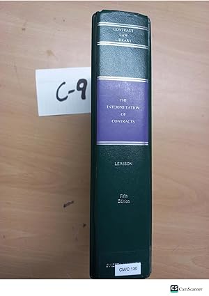 The Interpretation Of Contracts 5th Ed Lewison