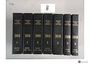 Weekly Law Reports 2018 Part 1(4),2 And 3(2)