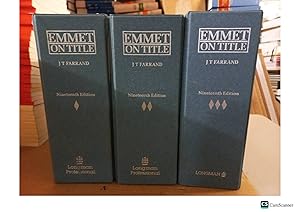 Emmet On Title By J T Farrand 19th