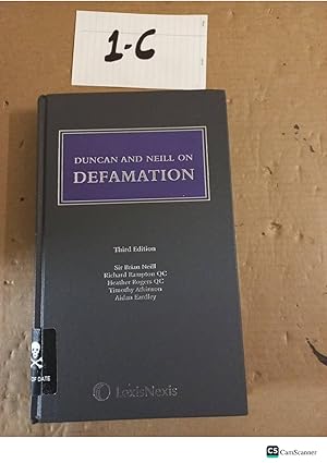 Defamation 3rd Ed By Duncan And Neill