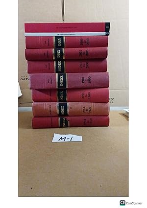 Law Reports Consolidated Tables and Index from 1951 to 2013 Complete set