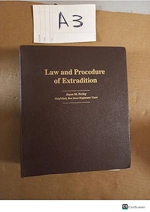 Law And Procedure Of Extradition By Joyce Ferley Looseleaf