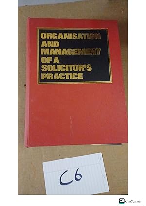 Organisation And Management Of A Solicitor's Practice Looseleaf Used - Hardcover