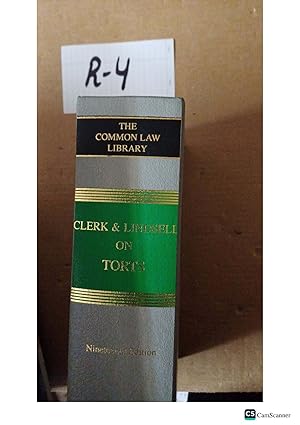 Clerk And Lindsell On Torts 19th Ed